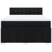 Cama box spring con colchón tela negro 140x190 cm