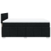 Cama box spring con colchón tela negro 140x190 cm