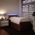 Cama box spring con colchón terciopelo rosa 90x190 cm