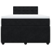 Cama box spring con colchón terciopelo negro 120x190 cm