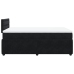 Cama box spring con colchón terciopelo negro 120x190 cm