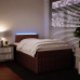 Cama box spring con colchón terciopelo rosa 120x200 cm