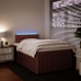 Cama box spring con colchón terciopelo rosa 120x200 cm