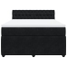 Cama box spring con colchón terciopelo negro 140x190 cm