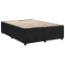 Cama box spring con colchón terciopelo negro 160x200 cm