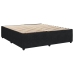 Cama box spring con colchón terciopelo negro 180x200 cm