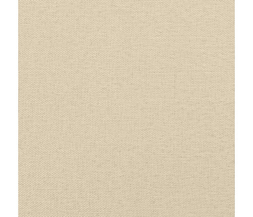 Cama box spring con colchón tela color crema 140x200 cm