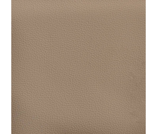 Cama box spring con colchón cuero sintético capuchino 140x200cm