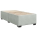 Cama box spring con colchón terciopelo gris claro 90x190 cm