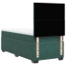 Cama box spring con colchón terciopelo verde oscuro 90x200 cm