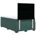 Cama box spring con colchón terciopelo verde oscuro 120x190 cm