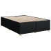 Cama box spring con colchón tela negro 140x190 cm