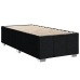 Cama box spring con colchón tela negro 90x200 cm