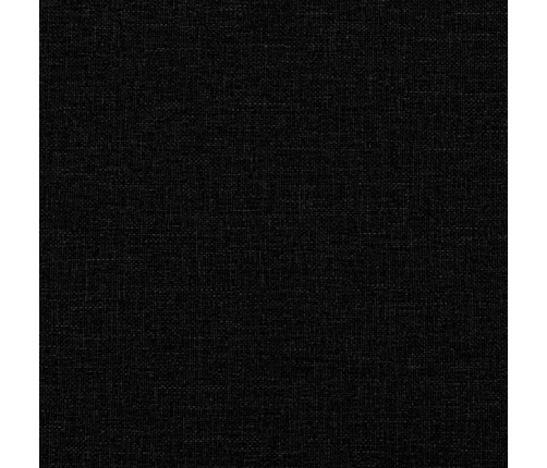Cama box spring con colchón tela negro 100x200 cm