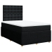 Cama box spring con colchón tela negro 120x190 cm