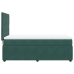 Cama box spring con colchón terciopelo verde oscuro 90x190 cm