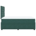 Cama box spring con colchón terciopelo verde oscuro 120x190 cm