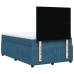 Cama box spring con colchón terciopelo azul oscuro 120x200 cm