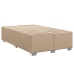 Cama box spring con colchón cuero sintético capuchino 120x190cm