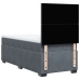 Cama box spring con colchón terciopelo gris oscuro 80x200 cm
