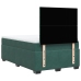 Cama box spring con colchón terciopelo verde oscuro 120x200 cm