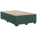 Cama box spring con colchón terciopelo verde oscuro 120x200 cm