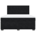 Cama box spring con colchón terciopelo negro 180x200 cm