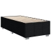 Cama box spring con colchón tela negro 90x190 cm