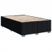 Cama box spring con colchón tela negro 120x200 cm