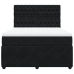 Cama box spring con colchón terciopelo negro 160x200 cm