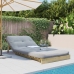 Futón sofá cama con colchón madera impregnada pino 80x206x11 cm