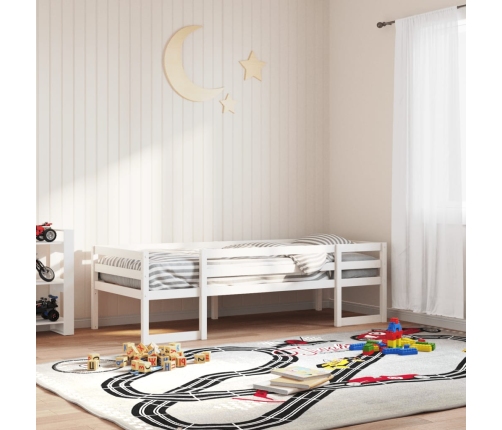 Estructura de cama para niños madera de pino blanco 80x200 cm