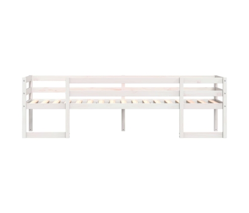 Estructura de cama para niños madera de pino blanco 90x200 cm