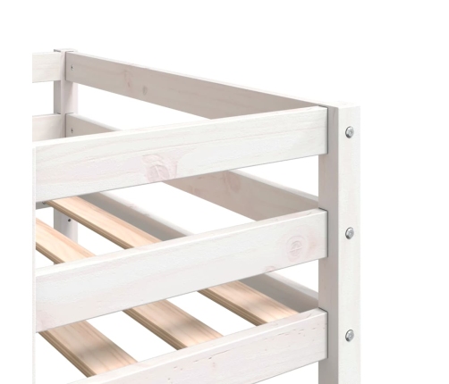 Estructura de cama para niños madera de pino blanco 90x200 cm