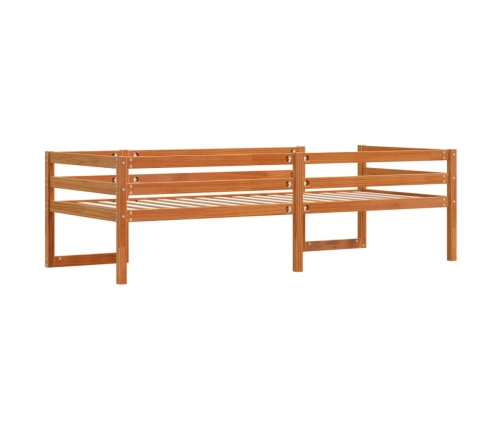 Estructura de cama para niños madera de pino marrón 90x200 cm