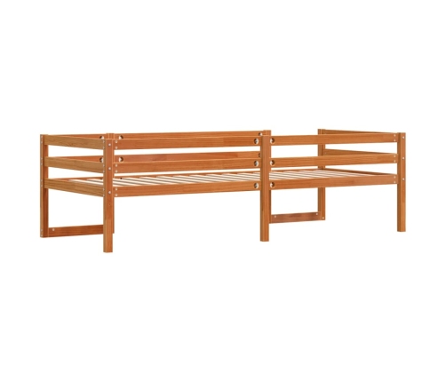 Estructura de cama para niños madera de pino marrón 90x190 cm