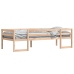 Estructura de cama para niños madera maciza de pino 75x190 cm