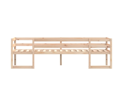 Estructura de cama para niños madera maciza de pino 75x190 cm