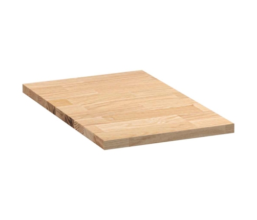 Encimera de cocina rectangular madera maciza roble