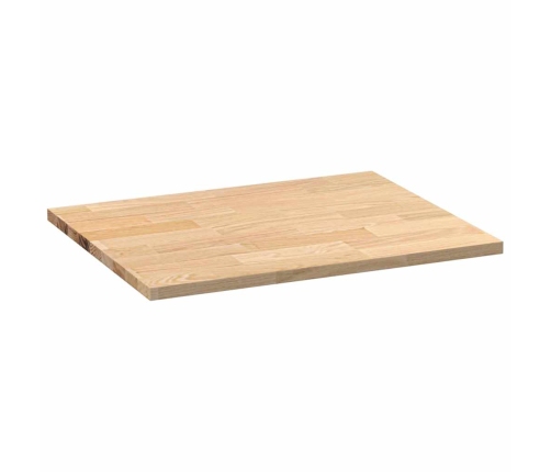 Encimera de cocina rectangular madera maciza roble