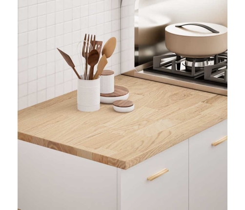 Encimera de cocina rectangular madera maciza roble