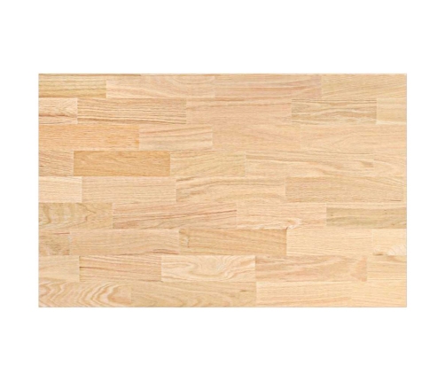 Encimera de cocina rectangular madera maciza roble