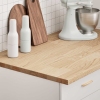 Encimera de cocina rectangular madera maciza roble