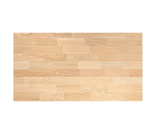 Encimera de cocina rectangular madera maciza roble