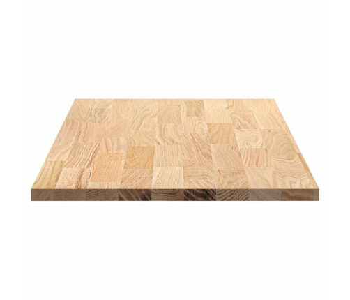 Encimera de cocina rectangular madera maciza roble