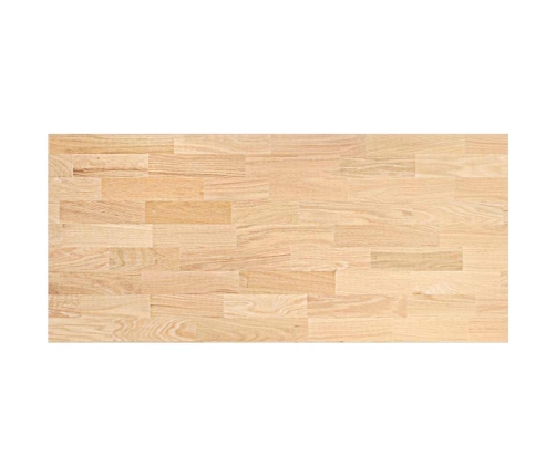 Encimera de cocina rectangular madera maciza roble