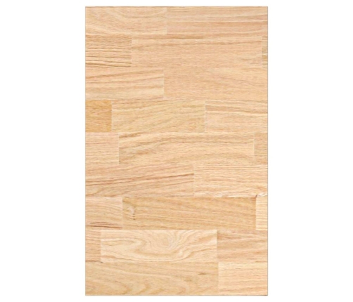 Encimera de cocina rectangular madera maciza roble