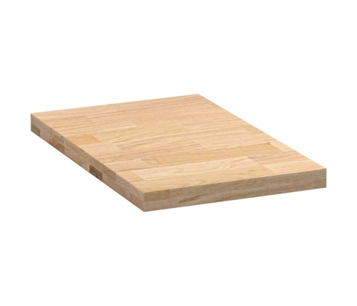 Encimera de cocina rectangular madera maciza roble