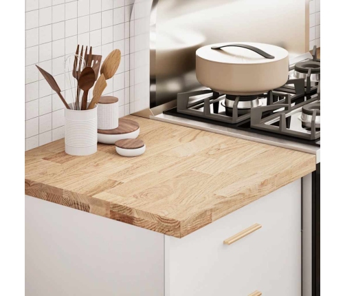 Encimera de cocina rectangular madera maciza roble