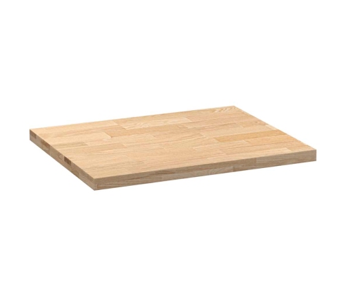 Encimera de cocina rectangular madera maciza roble